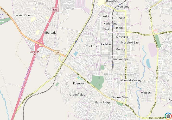 Map location of Othandweni